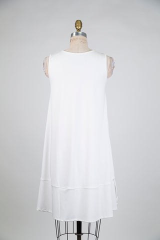 White flared dress (S)