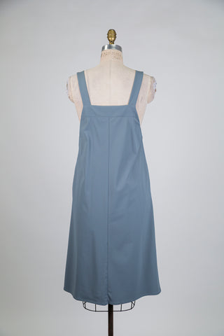 Robe salopette vert de gris (XS)