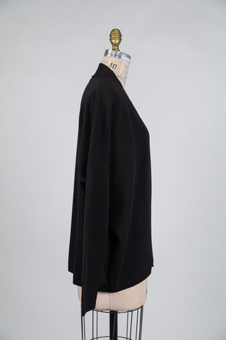 Cardigan ouvert noir 4 saisons  (TU)