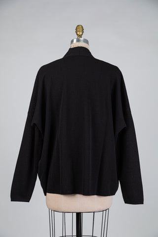 Cardigan ouvert noir 4 saisons  (TU)