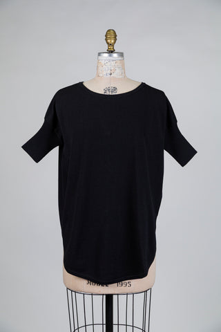 Black knitted longline cardigan (OS)
