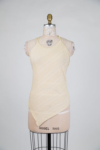 Camisole beige sable au devant long (TU)