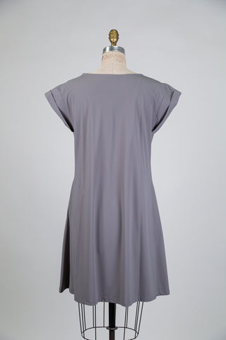 Robe sport chic gris lumière (XL)