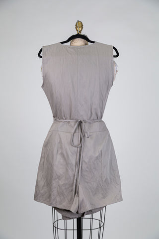 Combishort cache-coeur gris (M)