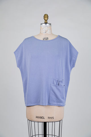 Blue top with double patch pockets (OS)