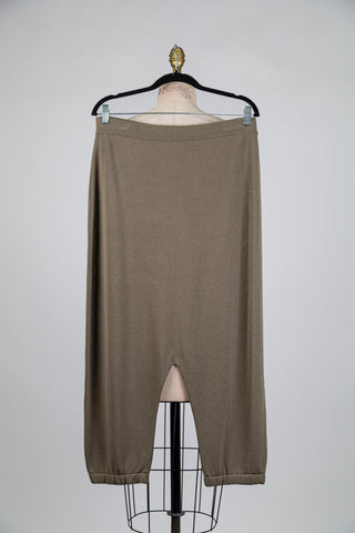 Sarouel en maille vert olive (M)
