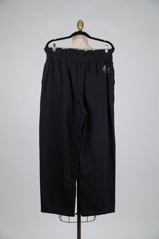 Pantalon en coton noir (XL)