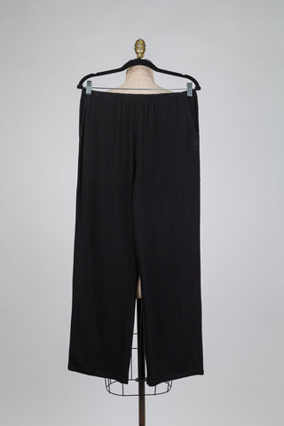 Pantalon noir à taille ajustable (S)