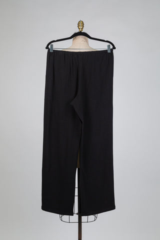 Pantalon noir à taille ajustable (S)