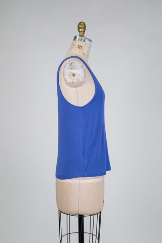 Blue fluid V-neck camisole (S)