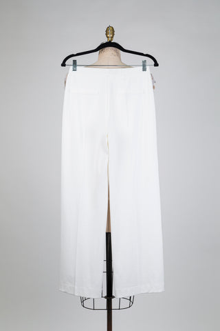 Pantalon confort blanc perle (S)