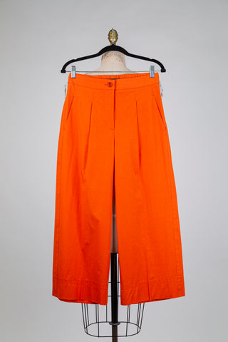 Pantalon éclat d'orange à pinces (4+6)