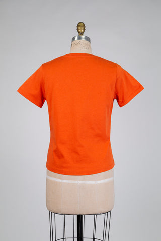 Orange cotton T-shirt (8)