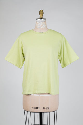 Sage green organic cotton T-shirt (S)