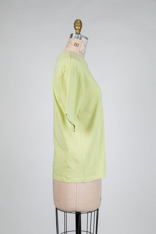 Sage green organic cotton T-shirt (S)
