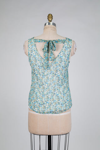 Blue and green floral camisole (0)