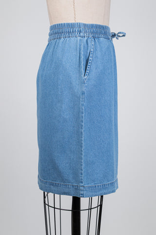 Jupe en denim bleu clair (6)