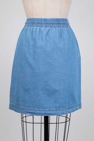 Jupe en denim bleu clair (6)