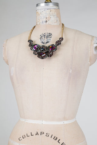 Reversible Cosmic Hatching Necklace (One Size)