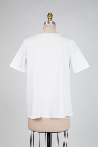 T-shirt trapèze blanc (M)