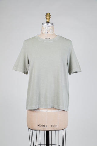 Grey-green cotton t-shirt (M)
