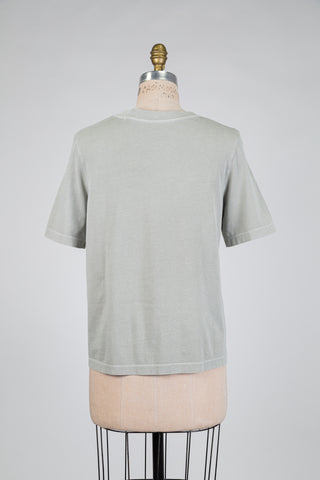 Grey-green cotton t-shirt (M)