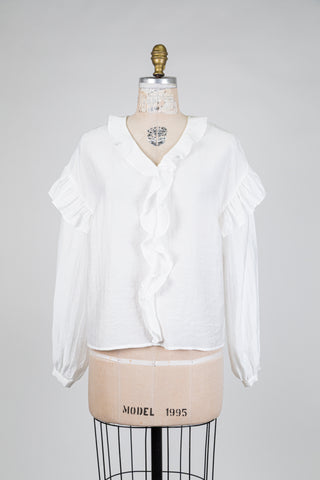 White blouse with soft ruffles (6)