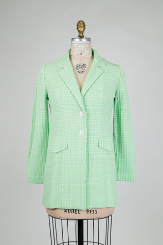 Mint green terry blazer (8+10)