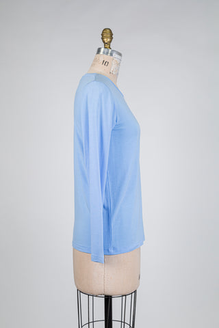T-shirt bleu poudré (S)