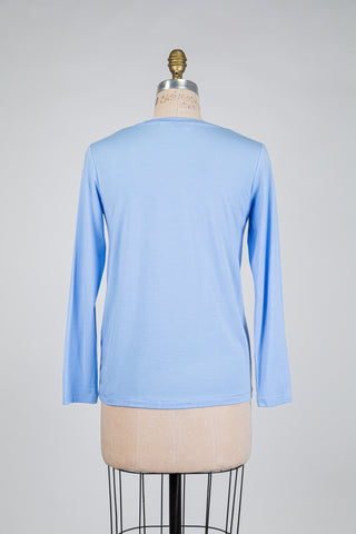 T-shirt bleu poudré (S)