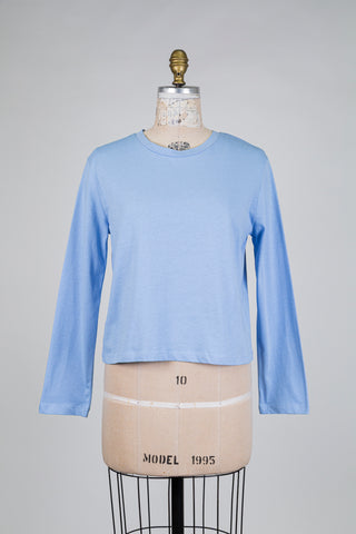 Organic cotton cool blue T-shirt (S)