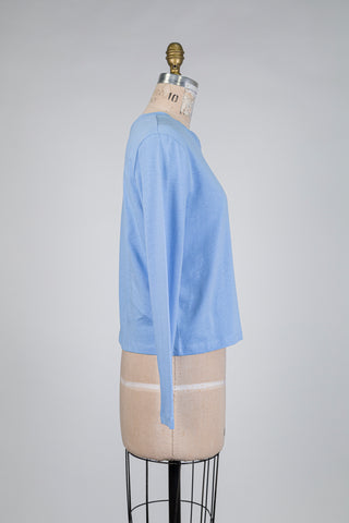 Organic cotton cool blue T-shirt (S)