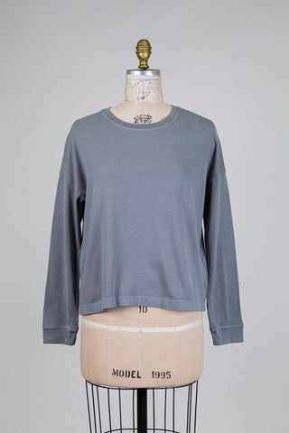 Chandail en coton bio gris (S)