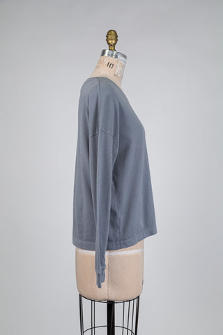 Chandail en coton bio gris (S)