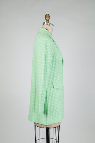 Mint green terry blazer (8+10)