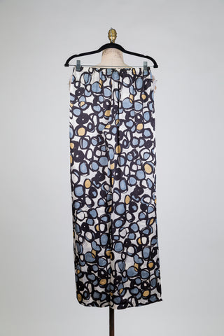 Pantalon en soie graphique  (4)