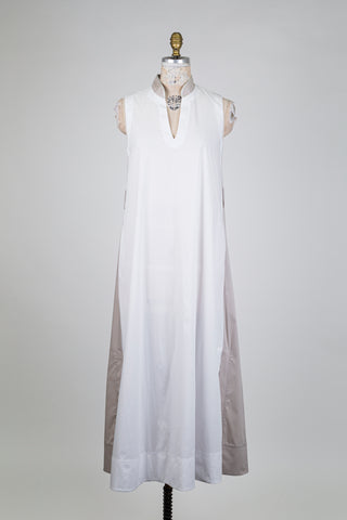 Reversible white and sand dress (6)