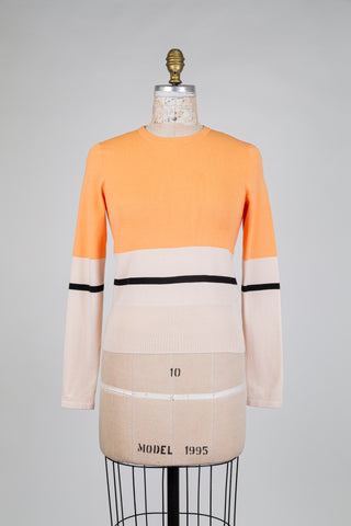 Fine knit tricolor jumper (6)