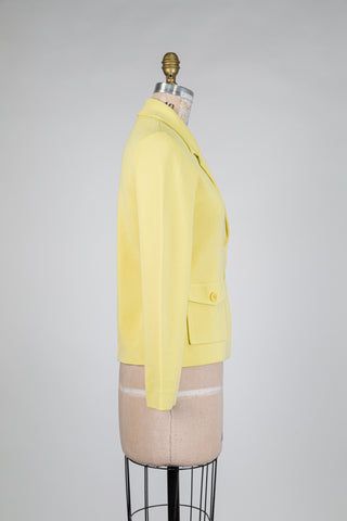Blazer jaune moelleux (4+6)