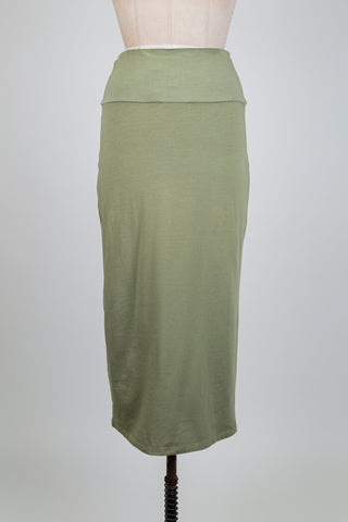 Sage Green Comfort Skirt (S)