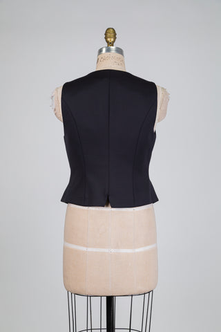 Gilet tailleur noir intemporel (8)