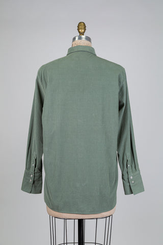 Soft green corduroy blouse (6)