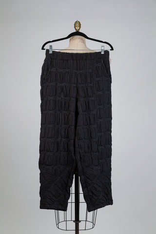Pantalon gaufré noir (S)