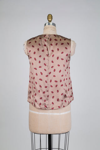 Débardeur en soie bisous (6-10)