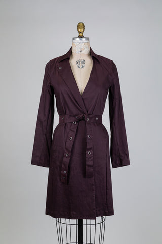 Veste blazer en lin techno aubergine (XS-M-L)
