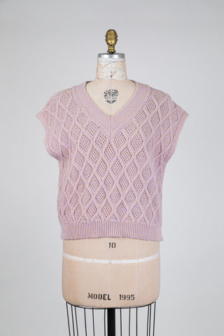 Débardeur rose violacé soupçon de dorure (S)