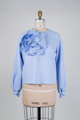 Lavender blue maxi floral sweater (6)