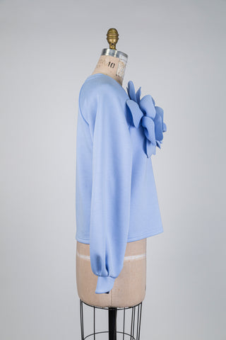 Lavender blue maxi floral sweater (6)