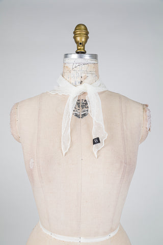 Foulard DANDY Éclat de tulle blanc (TU)