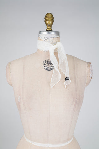 Foulard DANDY Éclat de tulle blanc (TU)